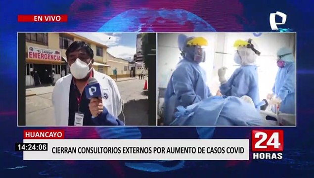 COVID en Huancayo: Cierran consultorios externos por aumento de contagios