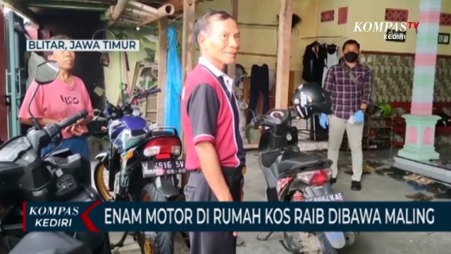 Kasus Curanmor Marak di Kota Blitar, 6 Sepeda Motor Raib Dalam Satu Malam
