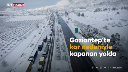 Gaziantep'te araç kuyruğu havadan görüntülendi