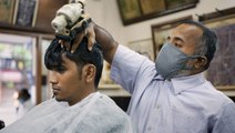 Take a look inside the oldest barbers in Chennai for an authentic Indian head massage & haircut