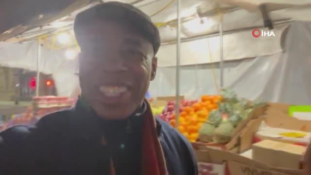 New York Belediye Başkanı Adams Türk esnaftan alışveriş yaptı