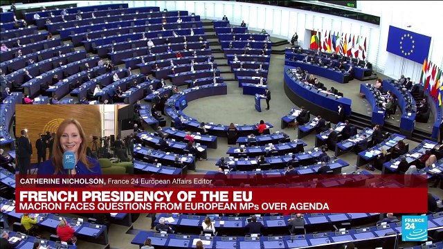 EU presidency: France's Macron faces European lawmakers over agenda
