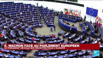 Macron dévoile ses priorités pour l'Europe face au Parlement européen