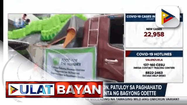 Mga pribadong organisasyon, patuloy sa paghahatid ng tulong sa mga nasalanta ng Bagyong Odette; Higit 2-K pamilya sa Southern Leyte, nabigyan ng food packs at tubig