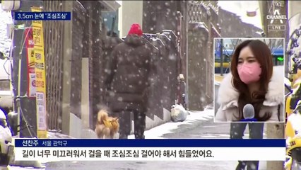 서울 3.5cm 눈에 ‘설설’…강원 내일까지 ‘펑펑’