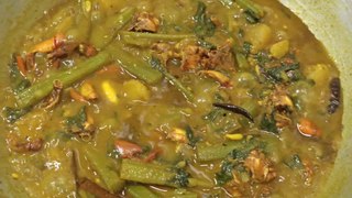 ভোজন রসিক বাঙালির সুস্বাদু একটি রান্না কাকড়া পুঁইশাক | bangli cooking Food Recipe | BKitchen Bangla