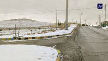 تساقط الثلوج في أذرح بمحافظة معان