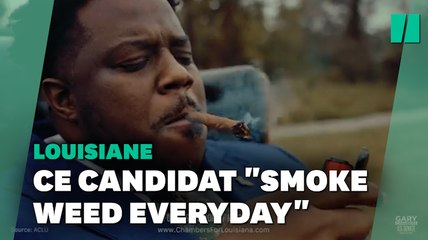 37 secondes de fumette", ce candidat démocrate s'allume un joint dans son  clip de campagne - Vidéo Dailymotion