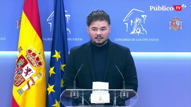 Rufián, sobre la reforma laboral: ERC no vota ni negocia proyectos personales