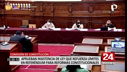 Comisión de Constitución debatirá nuevamente norma que impide que se lleve a cabo Referéndum