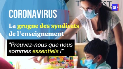 Enseignement : la grogne des syndicats, "Prouvez-nous que nous sommes essentiels !"