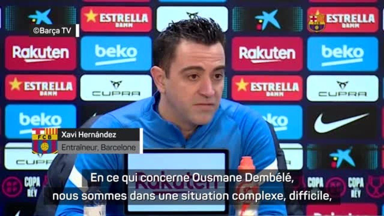 Transferts - Xavi met la pression sur Dembélé : "Soit il prolonge, soit on lui trouve une solution..."