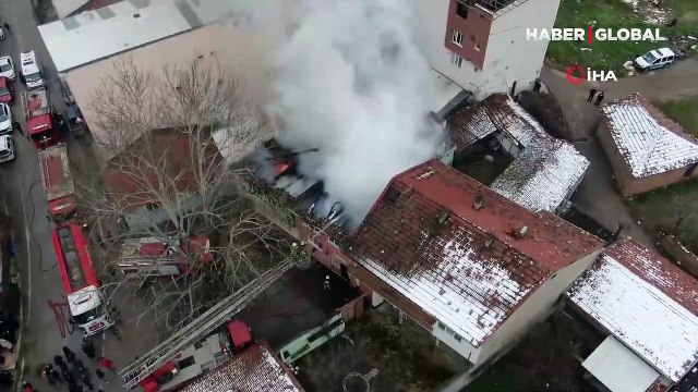 Korku dolu anlar! Madde bağımlısı şahıs, ailesiyle tartışınca evi ateşe verdi