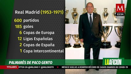 Murió Paco Gento, leyenda del Real Madrid