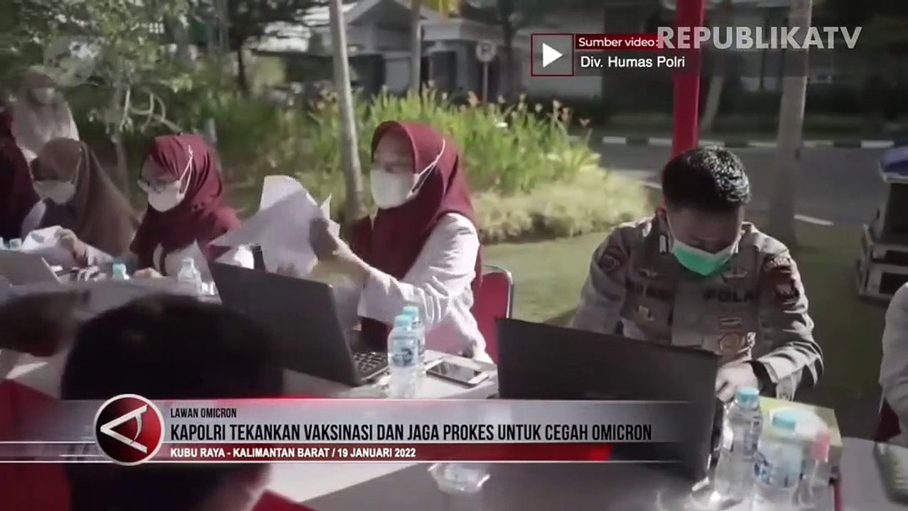 Cegah Omicron, Kapolri Tekankan Vaksinasi dan Jaga Prokes