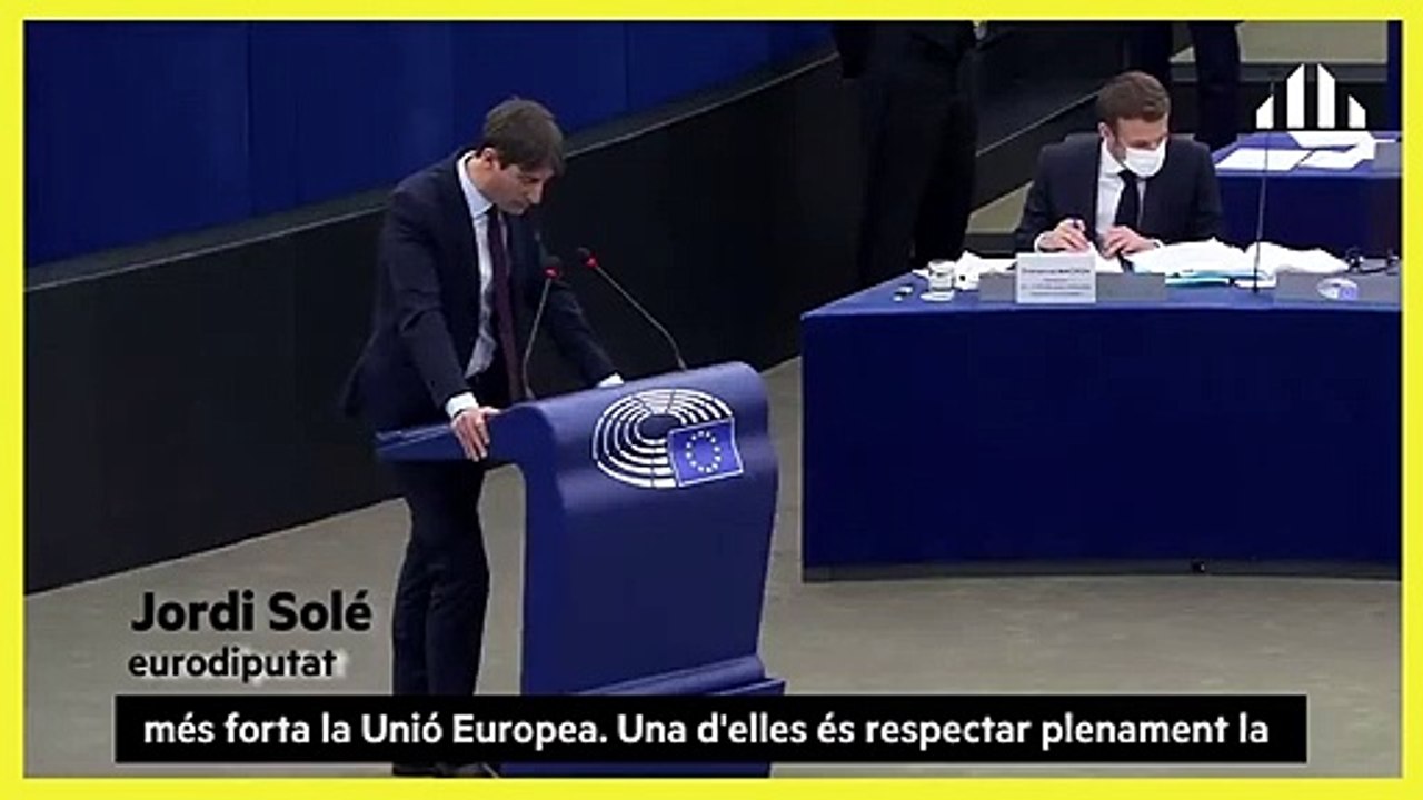 Jordi Solé a Emmanuel Macron