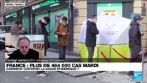 Covid-19 : plus de 464 000 cas Covid en 24h, un nouveau record en France