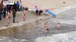 Kiev residents bathe in Dnieper River to mark Epiphany