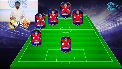 Alineación del Real Madrid contra el Elche: el dilema de Ancelotti está en el centro del campo