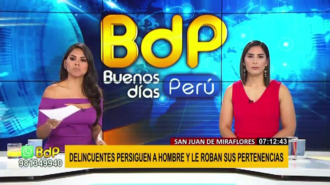 SJM: hombre sufre el robo de sus pertenencias tras ser perseguido por delincuentes en moto