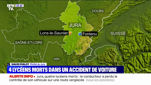 Lycéens tués dans un accident de voiture: Une enquête judiciaire est ouverte , annonce le préfet du Jura