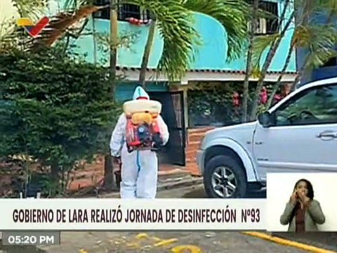 Gob. Adolfo Pereira: En el estado Lara llevamos más de 127 mil jornada de desinfección