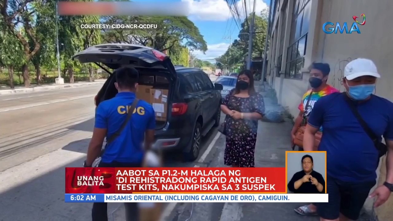 Aabot sa P1.2M halaga ng 'di rehistradong rapid antigen test kits, nakumpiska | UB