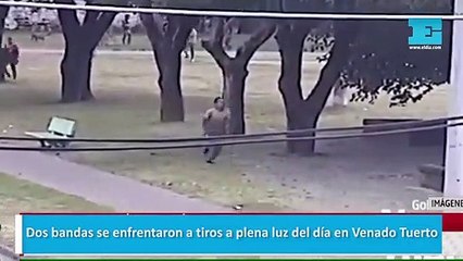 Dos bandas se enfrentaron a tiros a plena luz del día en Venado Tuerto