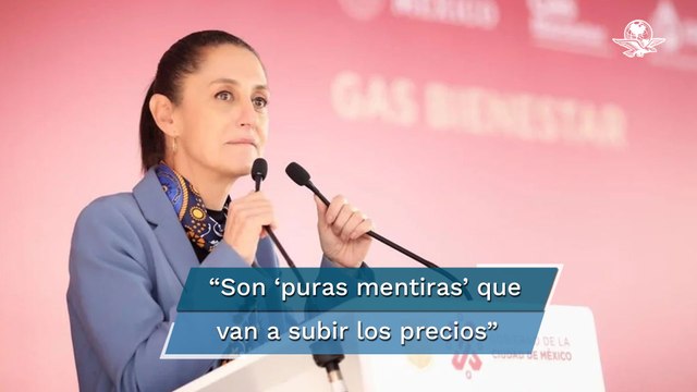 Aumento de precios en servicios por reforma energética son puras mentiras: Sheinbaum