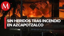 No hay heridos tras incendio de fábrica en Azcapotzalco