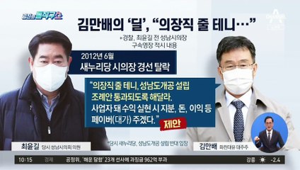 [핫플]김만배, 최윤길에 딜? “의장직 줄 테니…”