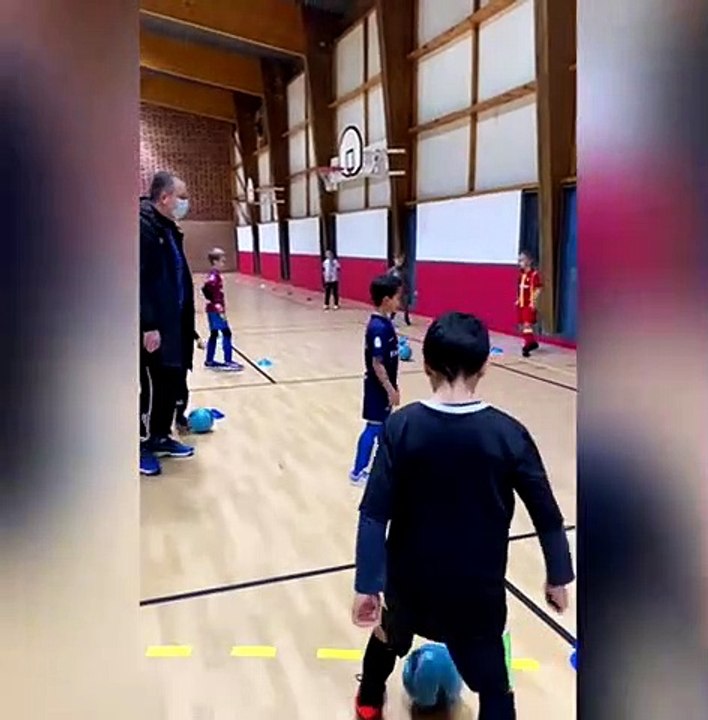 Entraînement en salle des U8 - U9