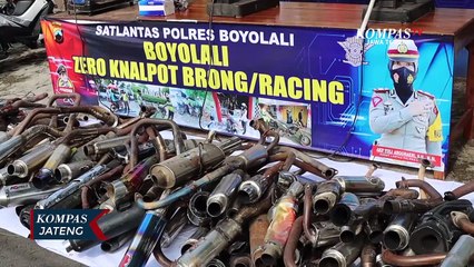 Ganggu Kenyamanan, Ratusan Knalpot Brong Dimusnahkan
