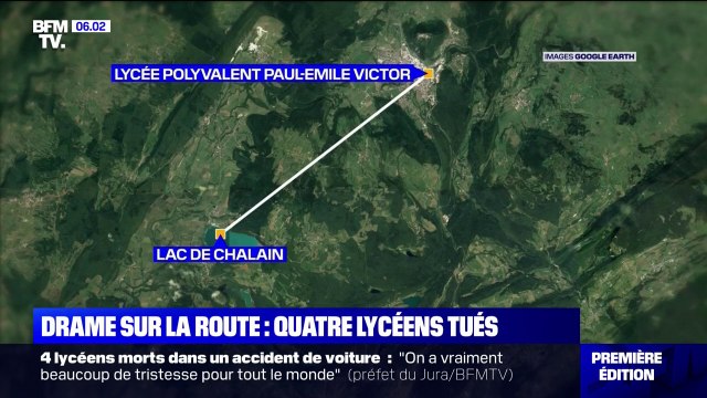 Dans le Jura, 4 lycéens sont morts dans un accident de la route