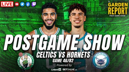 Garden Report: Celtics Shoot Terribly from Deep, Lose 111-102 to Hornets