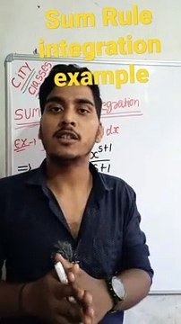 Sum Rules integration example | sum Rules integration example in Hindi | sum rules integration example mathematical tool #cityclasses