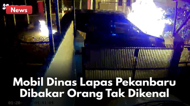 MOBIL DINAS LAPAS PEKANBARU DIBAKAR ORANG TAK DIKENAL !!