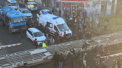 Tren yayaya çarptı