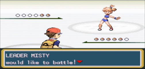 Pokemon Fire Red - Cerulean Gym Leader Battle: Misty