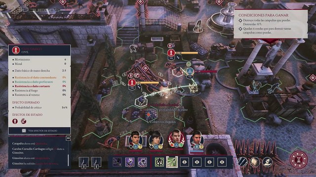 Gameplay de Expeditions: Rome, rol táctico por turnos para amantes de la historia