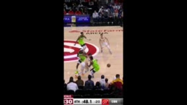 Trae Young's sensational nutmeg in Hawks win