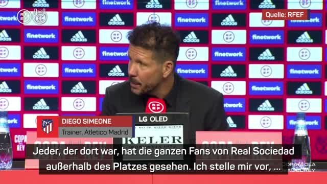 Simeone sauer über Busattacke vor Pokal-Pleite