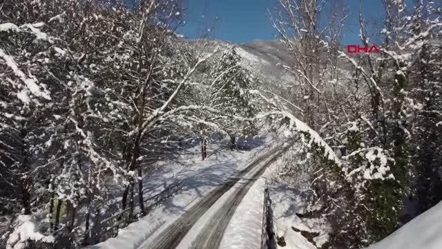 KÜRE DAĞLARI MİLLİ PARKI'NDA KAR GÜZELLİĞİ