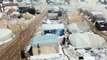 Tempestade de neve atinge campo de deslocados na Síria