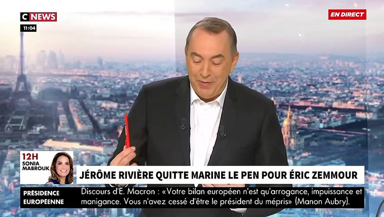 Le député Jérôme Rivière quitte le RN pour rejoindre Eric Zemmour et s’explique dans "Morandini Live": "Marine Le Pen ne pourra pas gagner la présidentielle. Sa campagne manque d’enthousiasme, de dynamisme" - VIDEO