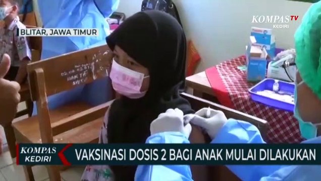 Vaksinasi Dosis Kedua Untuk Anak Usia 6-11 Tahun di Kota Blitar