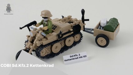 COBI World War II | 2401 --- Sd.Kfz.2 Kettenkrad --- unboxing and pure build --- part 2