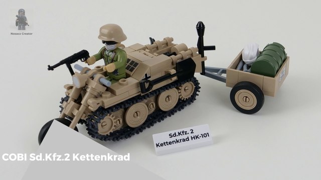 COBI World War II | 2401 - Sd.Kfz.2 Kettenkrad - unboxing and pure build - part 1