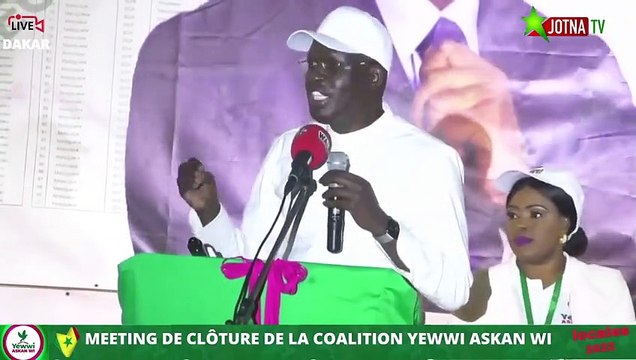 La coalition Yewwi Askan Wi en meeting de clôture de à Dakar: le message de Khalifa Sall