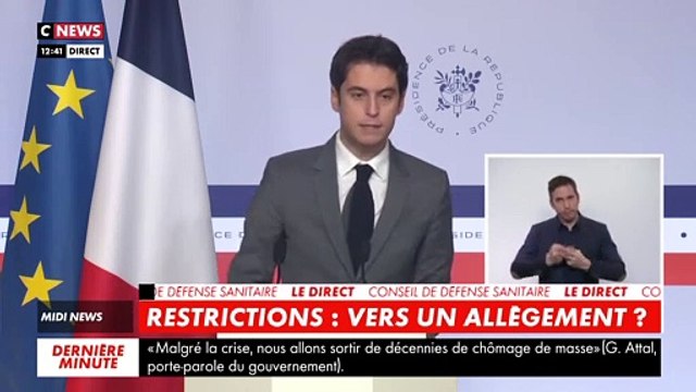 Coronavirus: Jean Castex et Olivier Véran s'exprimeront ce soir à 19h pour évoquer la levée progressive des restrictions: Un calendrier précis sera présenté , annonce Gabriel Attal